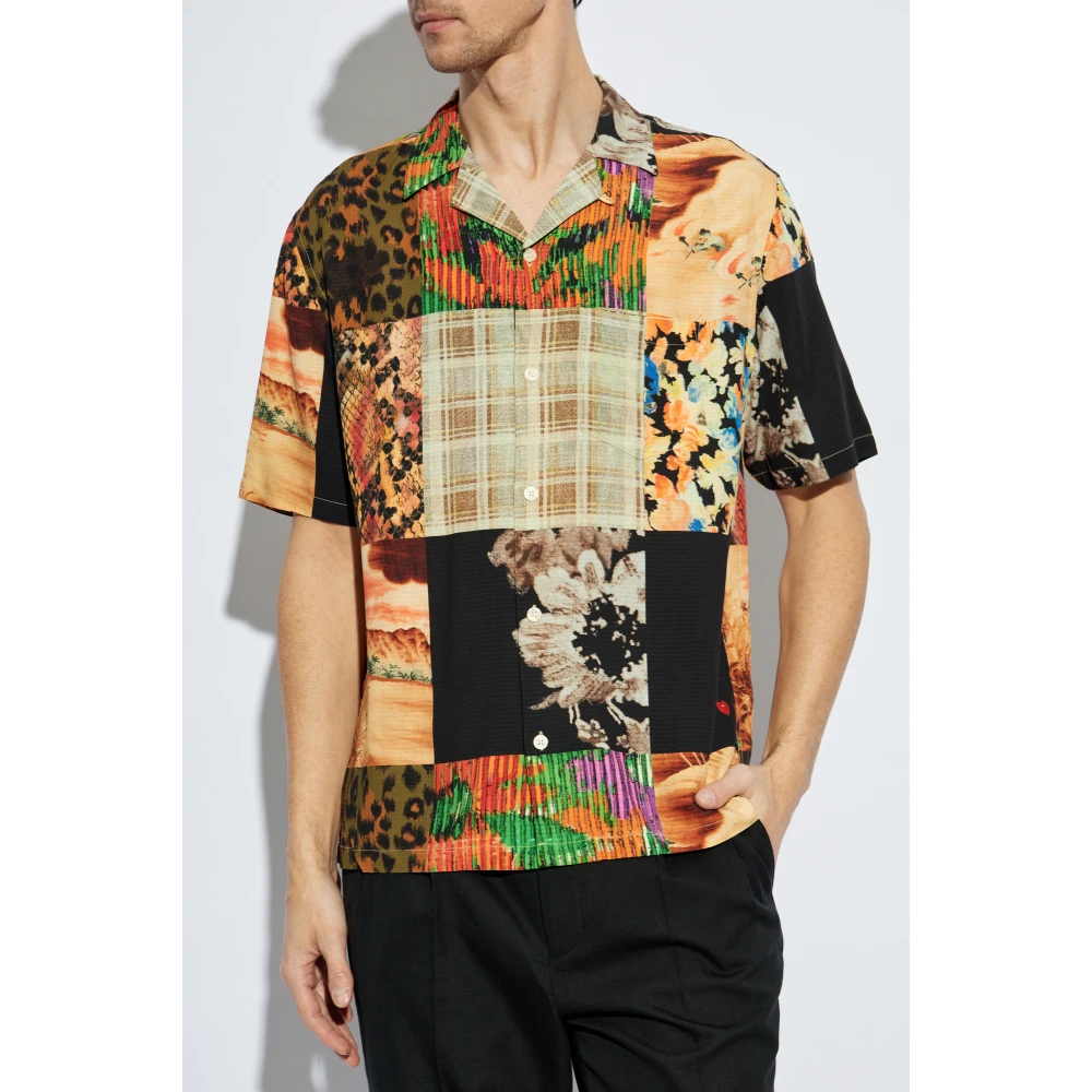 AllSaints Gestreept overhemd Patche Multicolor Heren