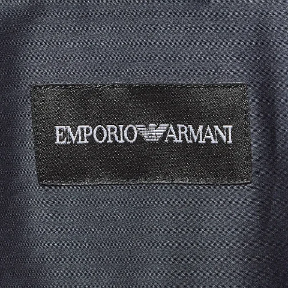 Armani Pre-owned Cotton tops Blue Heren