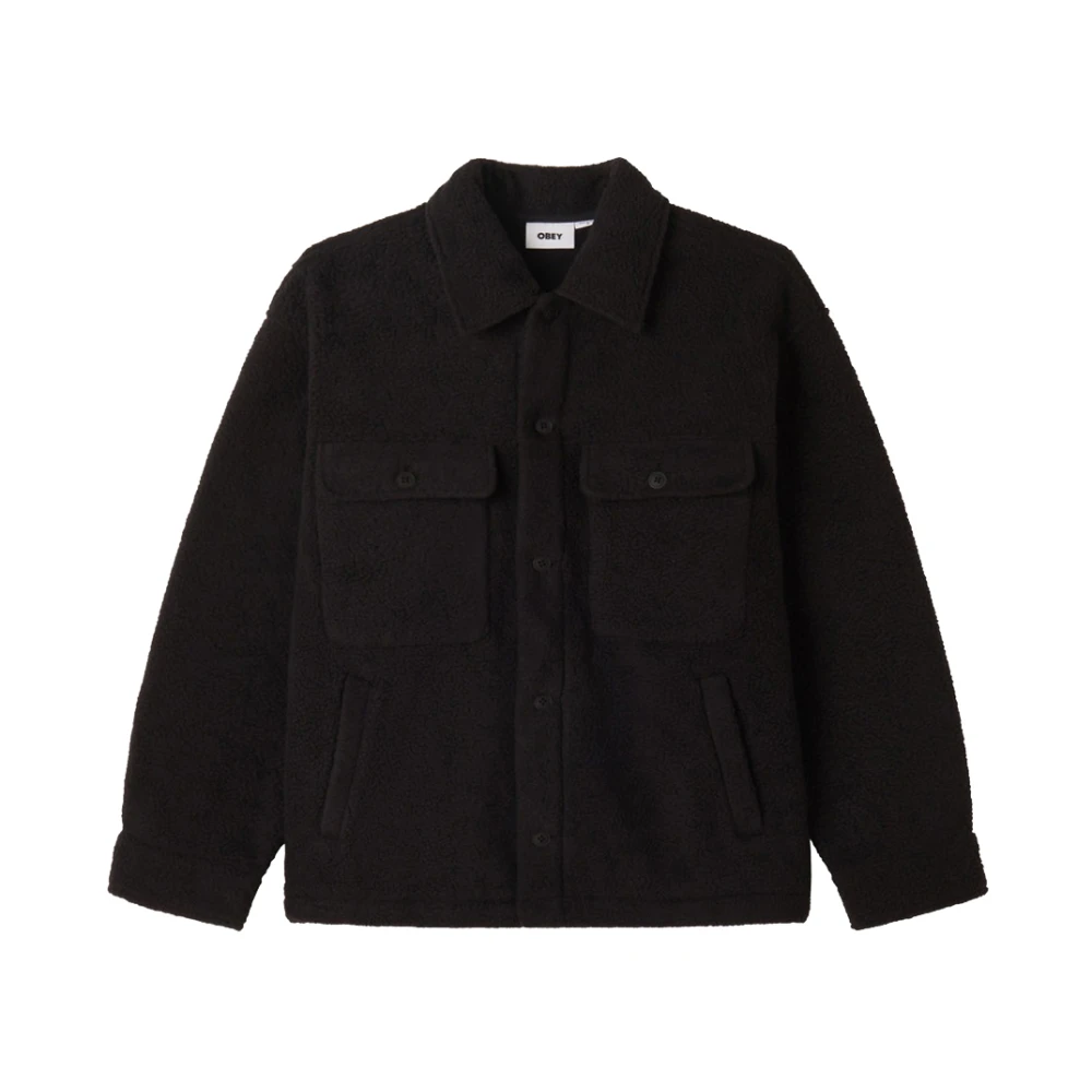 Obey Zwarte Urban Shirt Jas Black Heren