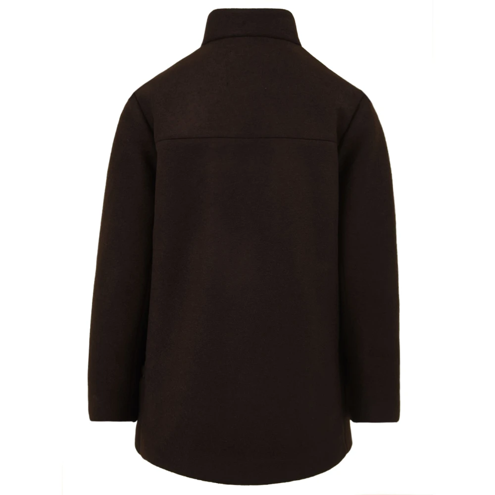 Douuod Woman Bruine Ficus Jas voor Vrouwen Brown Dames
