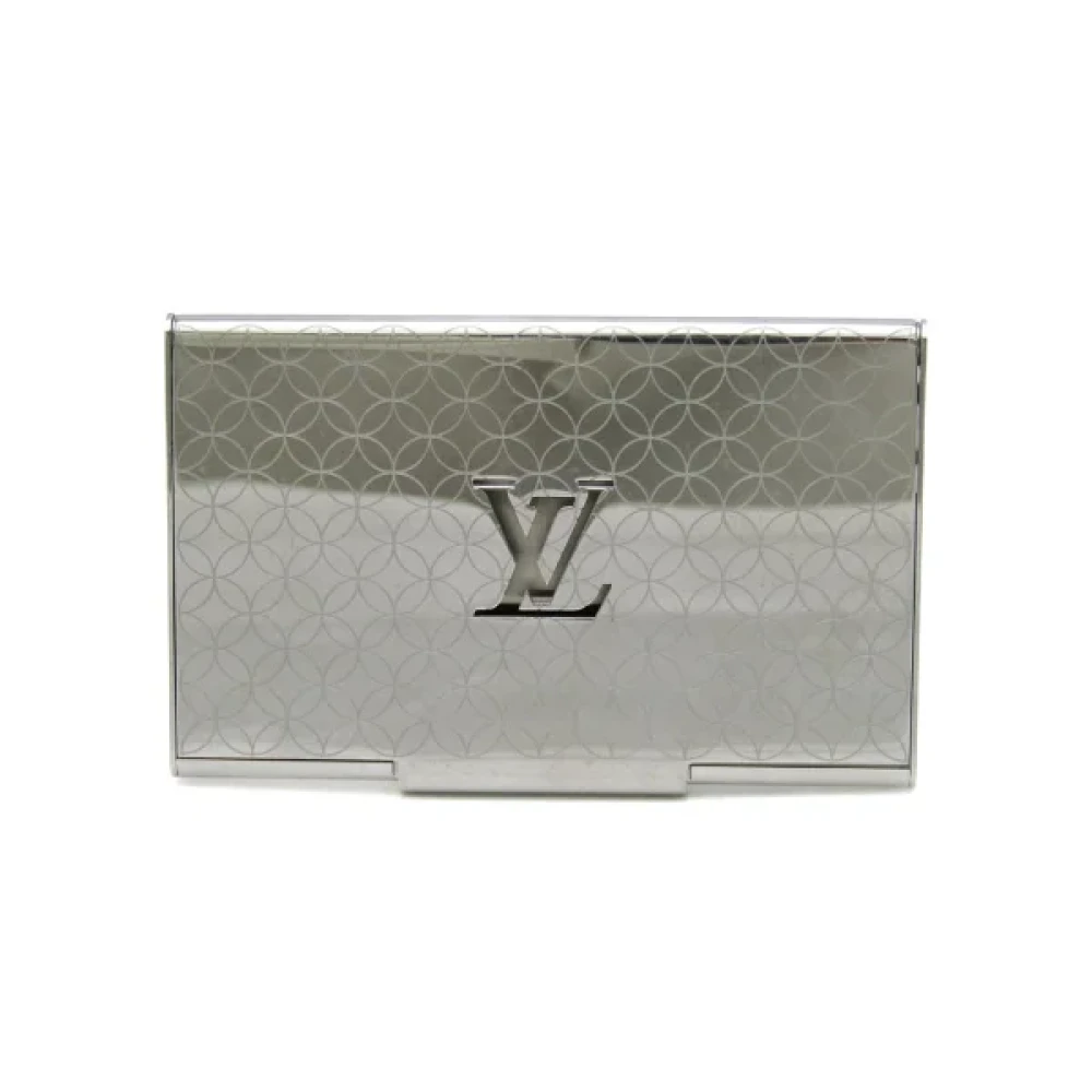 Louis Vuitton Vintage Pre-owned Metal wallets Gray Dames