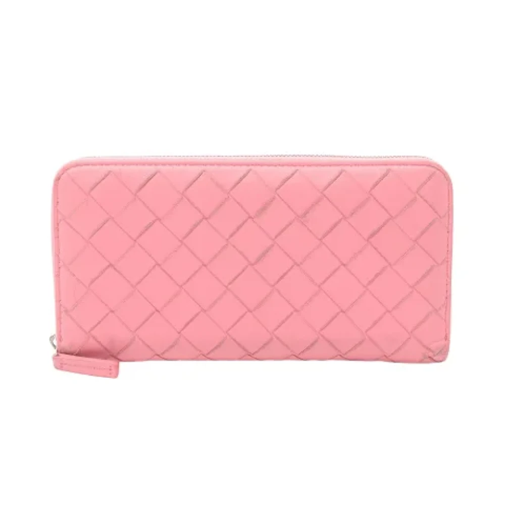 Bottega Veneta Vintage Pre-owned Leather wallets Pink Dames