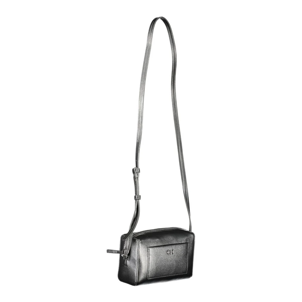 Calvin Klein Black Handbag With Adjustable Shoulder Strap - Female - Cross Body Bags - Black - One Size - Bags