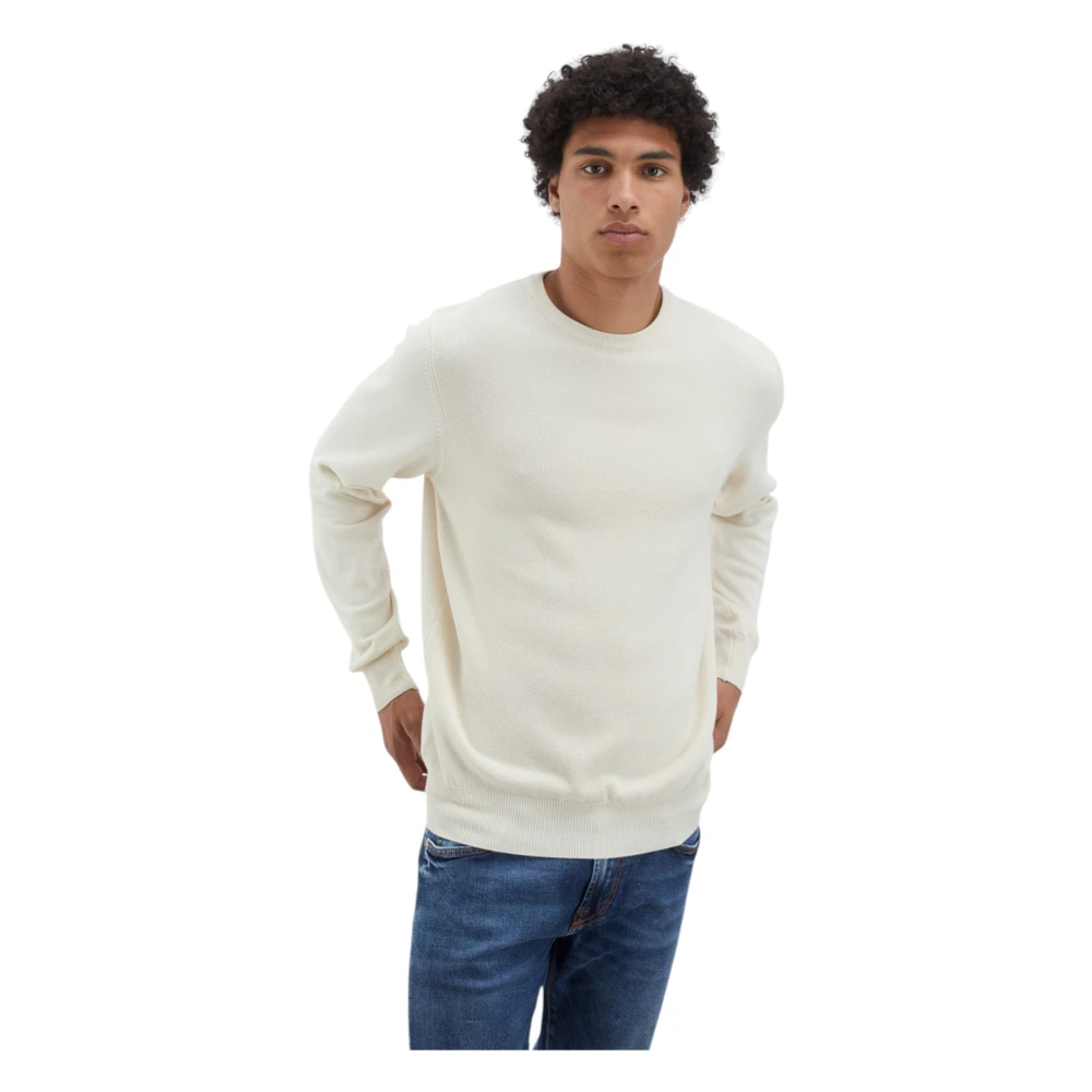 Roy Roger's Trui met ronde hals Beige Heren