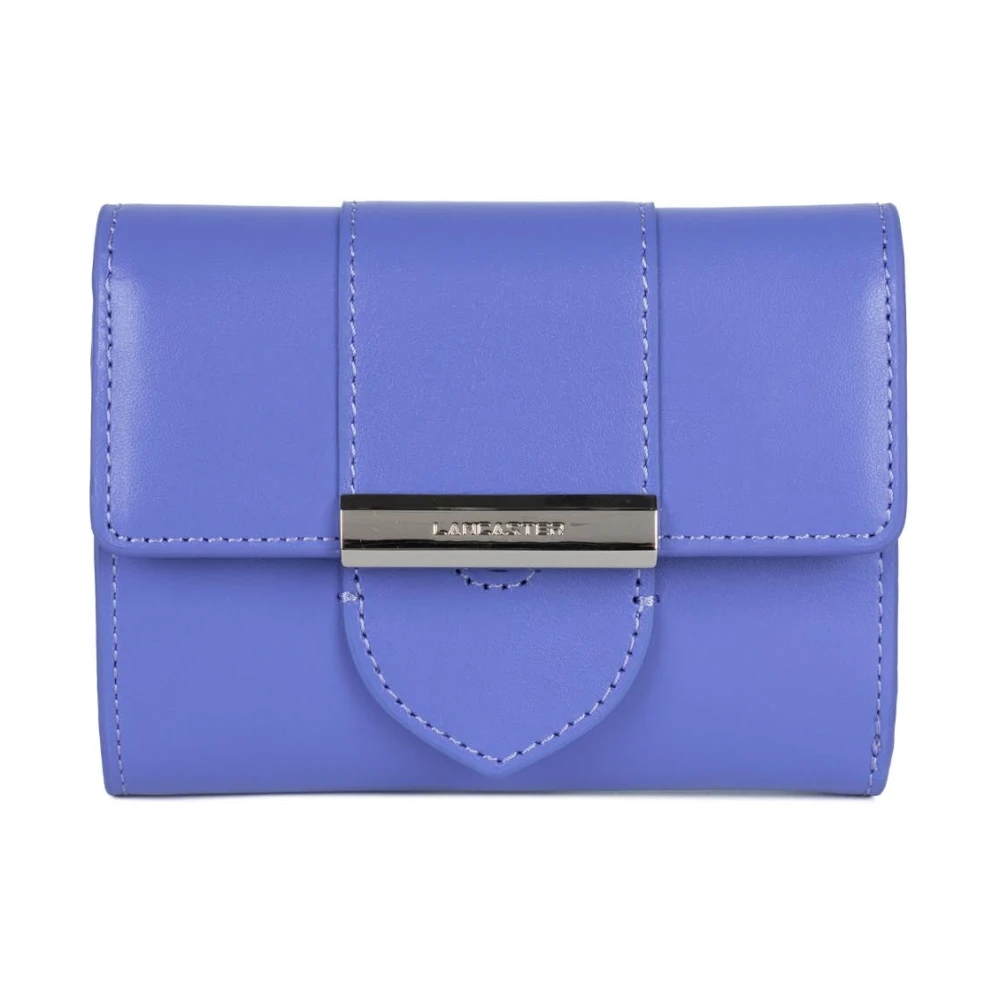 Lancaster Blue Wallets & Cardholders, Female, One Size, Paris Ily Flap Wallet With Clasp