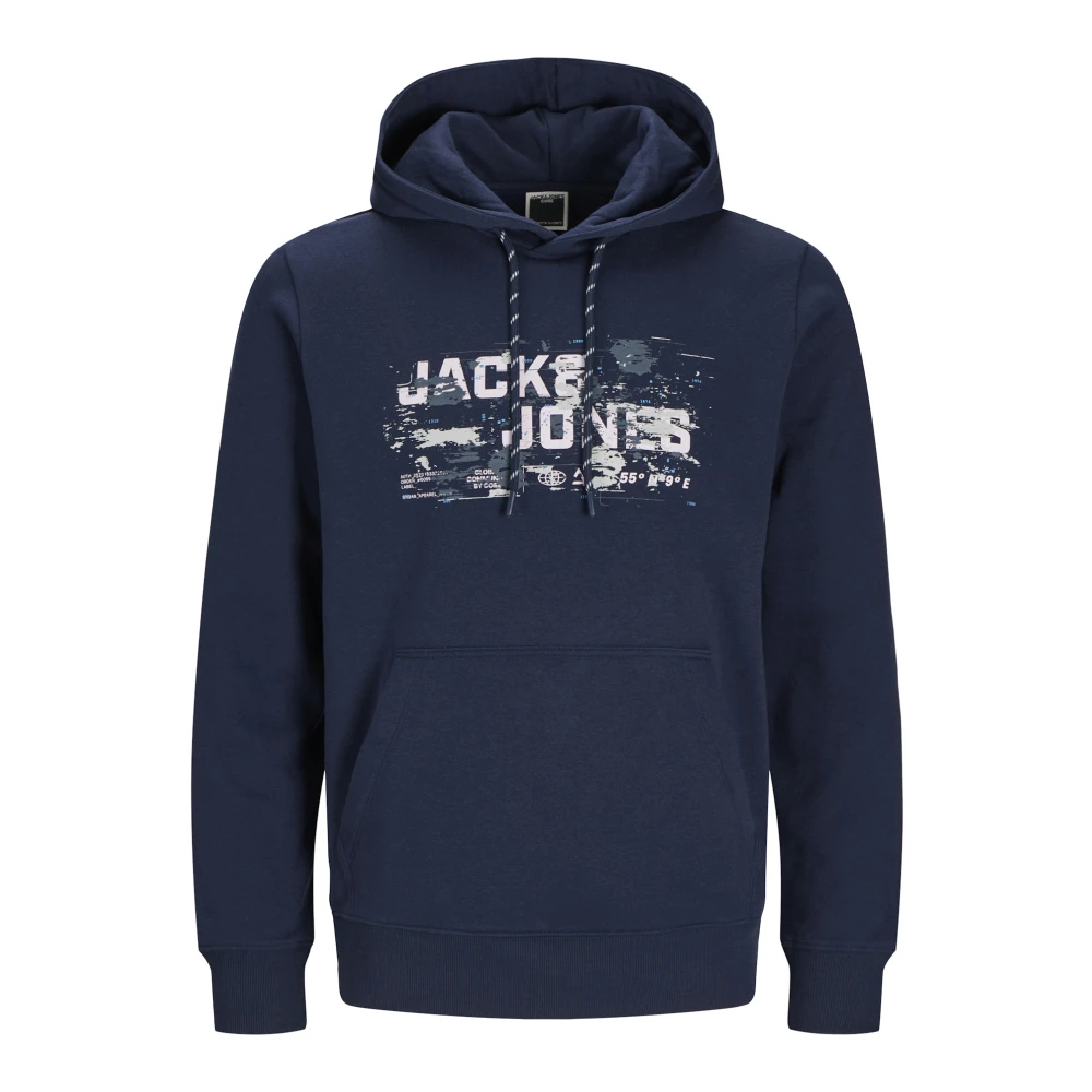 jack & jones Outdoor Hoodie met Stijlvolle Details Blue Heren