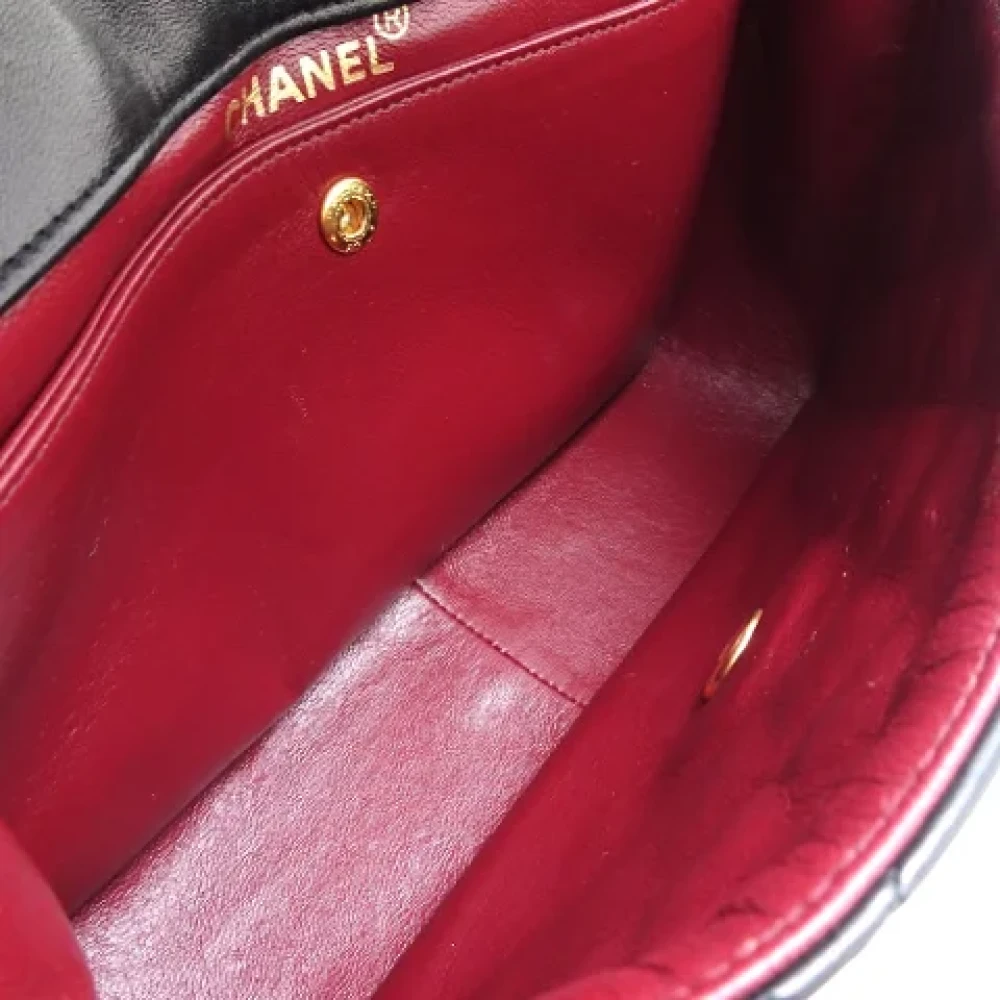 Chanel Vintage Pre-owned Leather crossbody-bags Black Dames