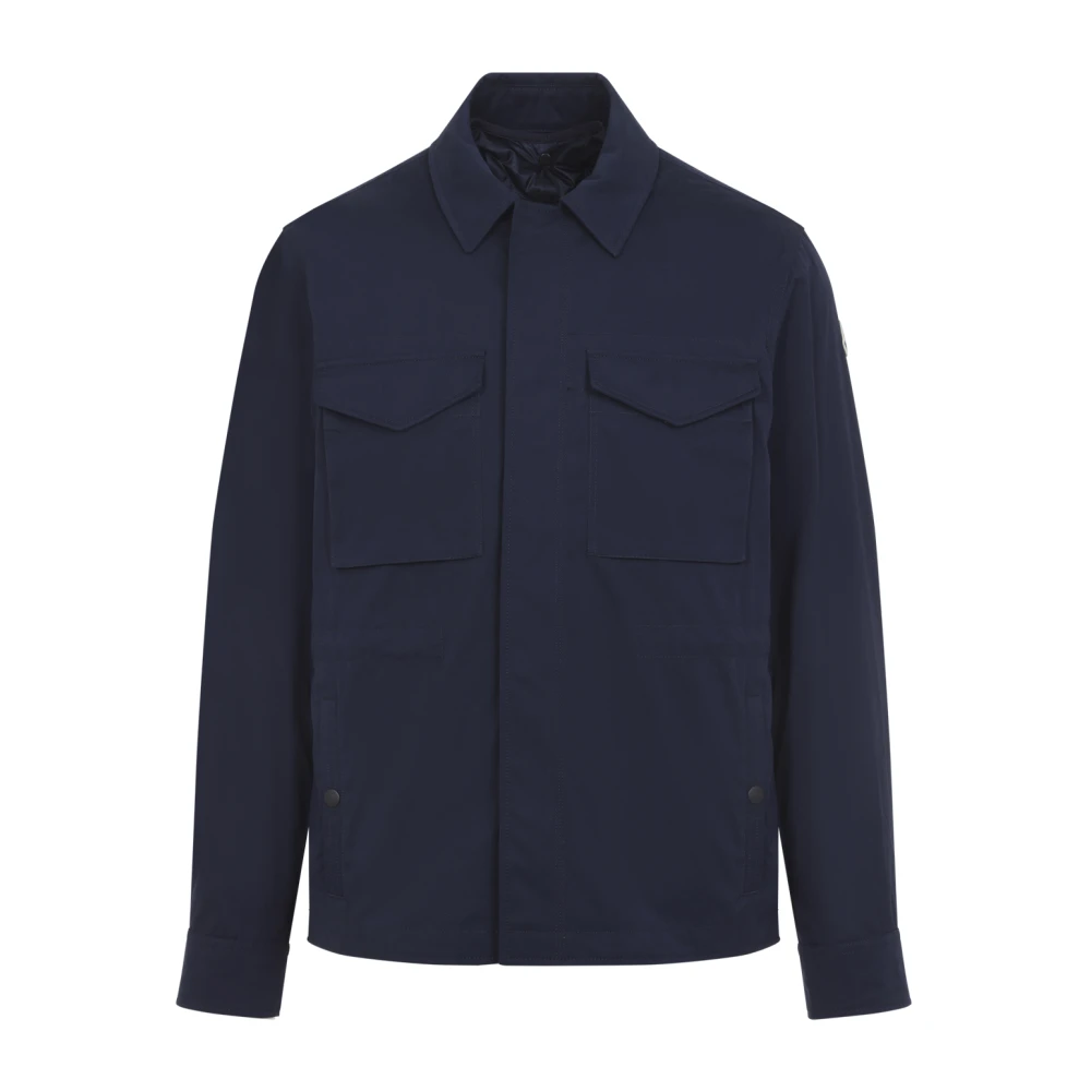 Moncler Blue Light Jackets, Male, 2XL, Roquille 3-In-1 Reversible Down Shirt Jacket