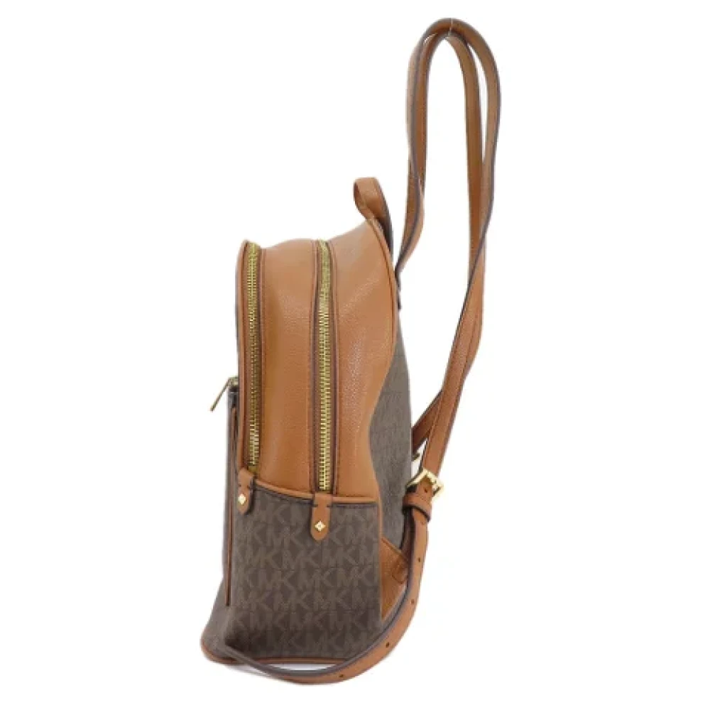 Michael Kors Pre-owned Plastic backpacks Brown Dames
