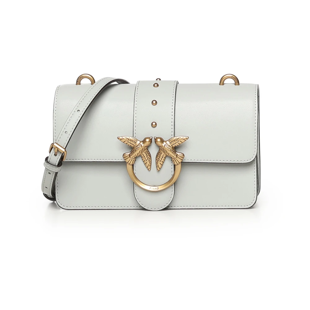 Pinko Women's White Love One Small Shoulder Bag - Cross Body Bags - One Size - Bags