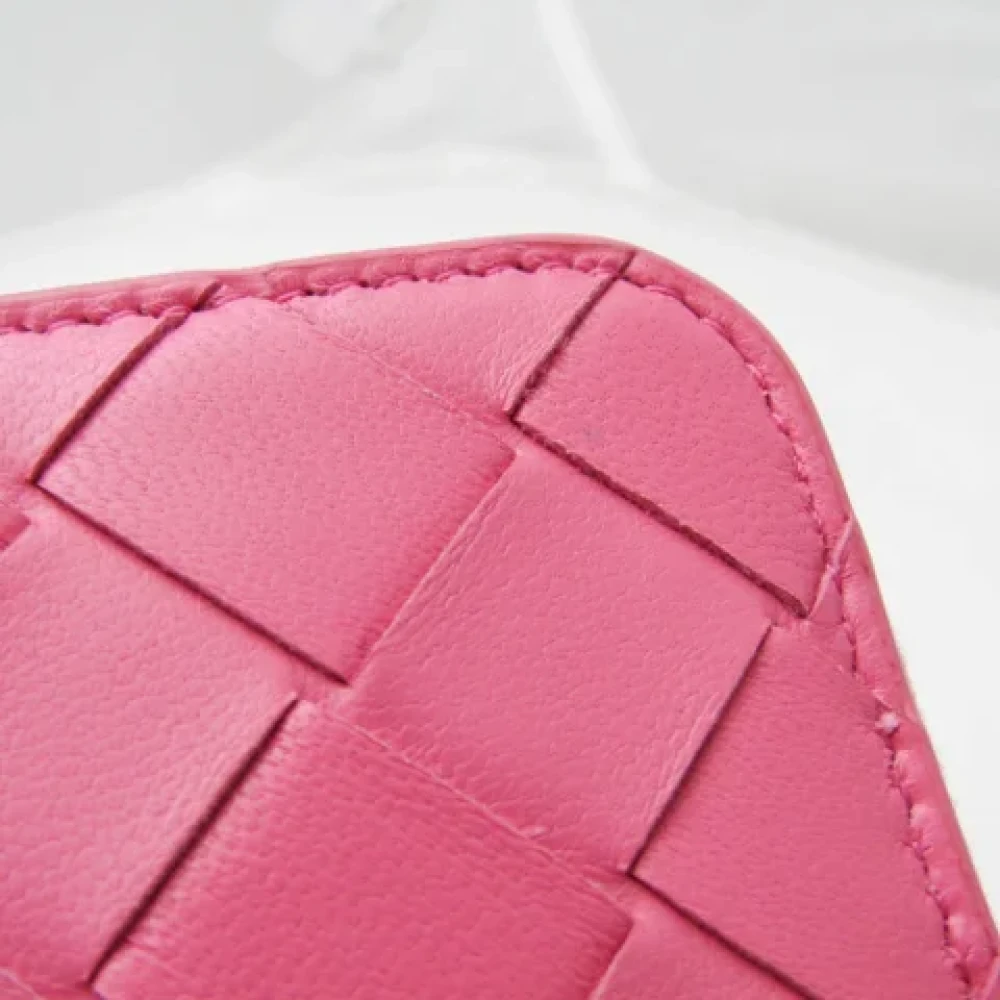 Bottega Veneta Vintage Pre-owned Leather wallets Pink Dames