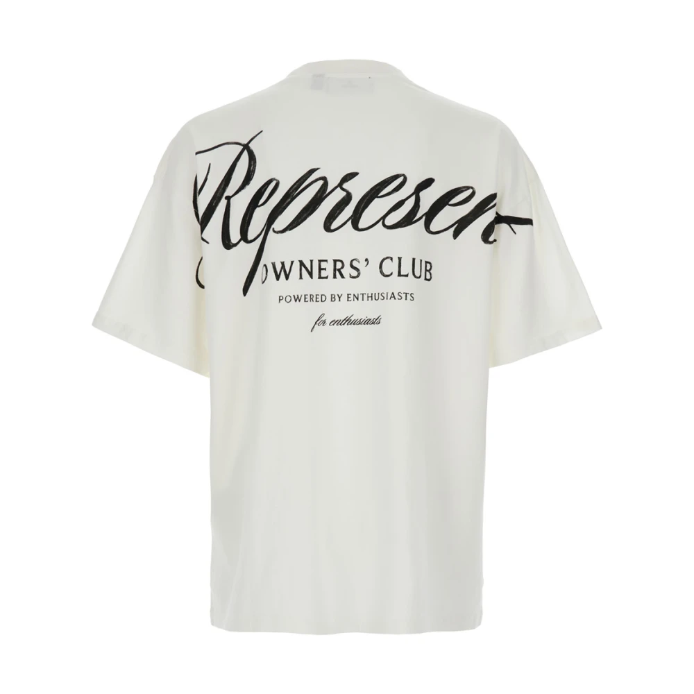 Represent T-shirt met ronde hals en Owners Club-print White Heren