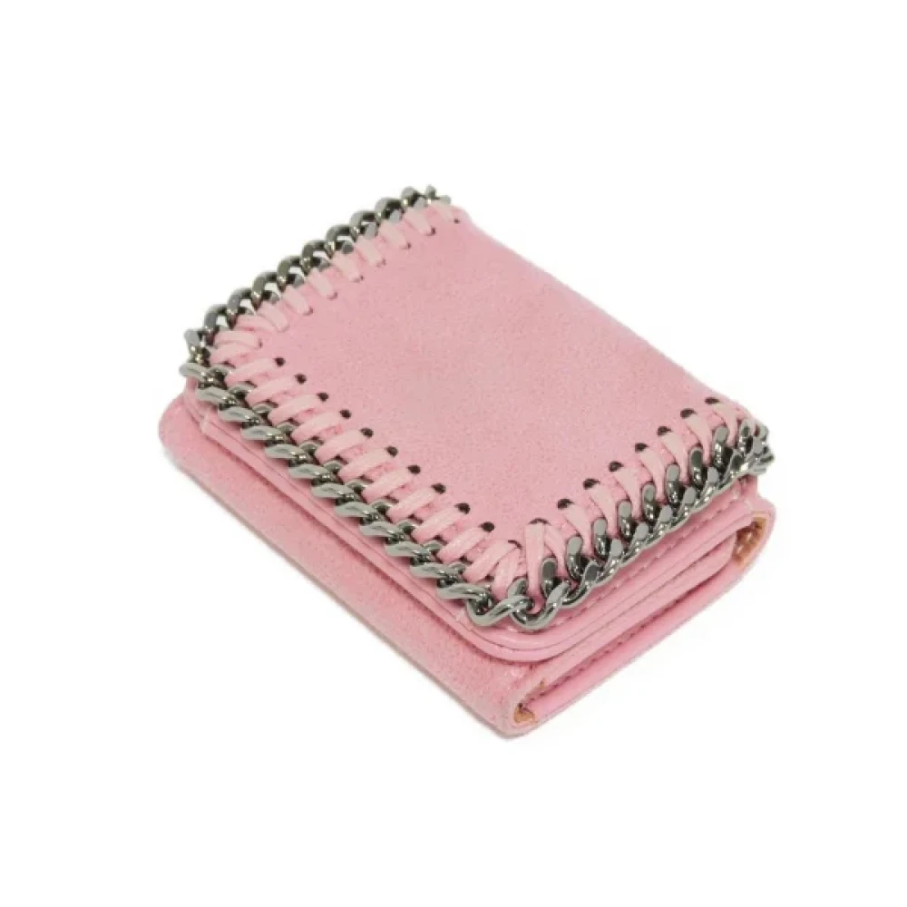 Stella McCartney Pre-owned Suede wallets Pink Dames