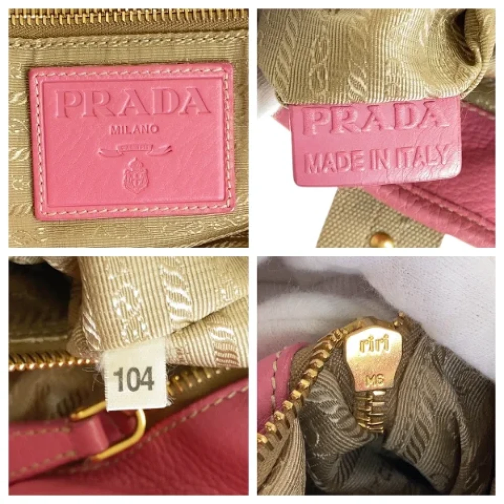 Prada Vintage Pre-owned Canvas totes Beige Dames