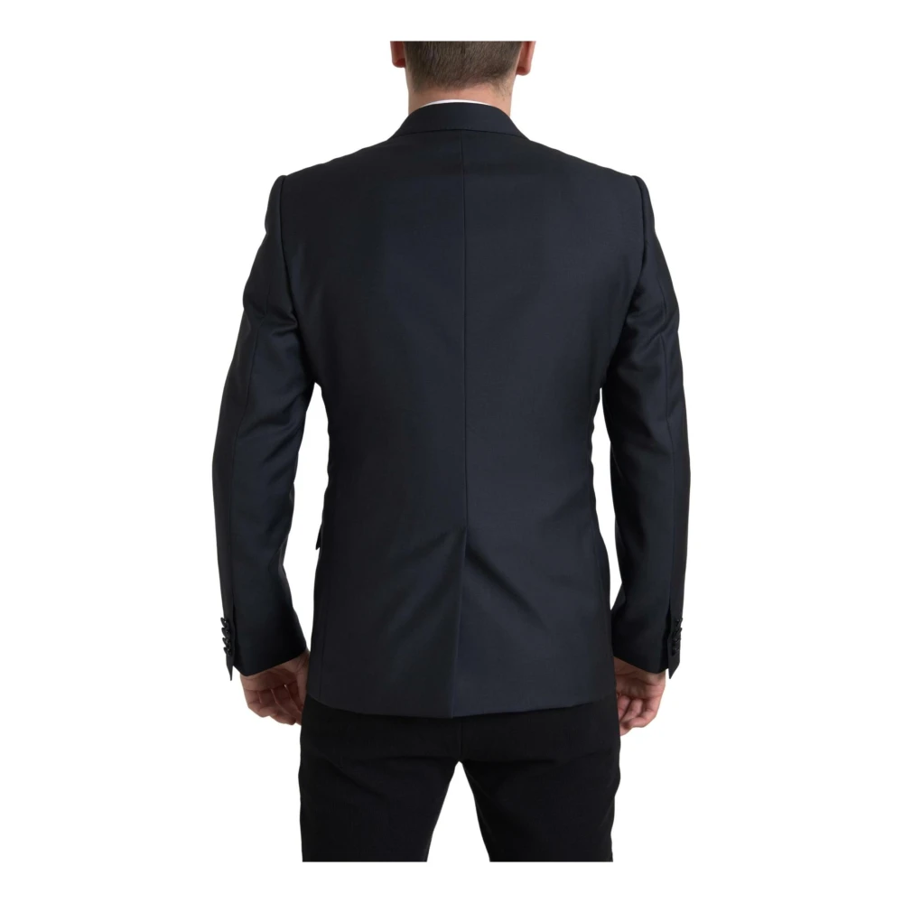 Dolce & Gabbana Blauw Slim Fit 2-Delig Pak Blue Heren