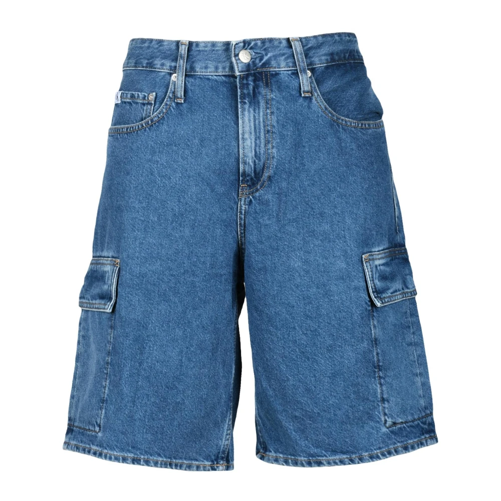 Calvin Klein Jeans Denim Bermuda Shorts Blue Heren