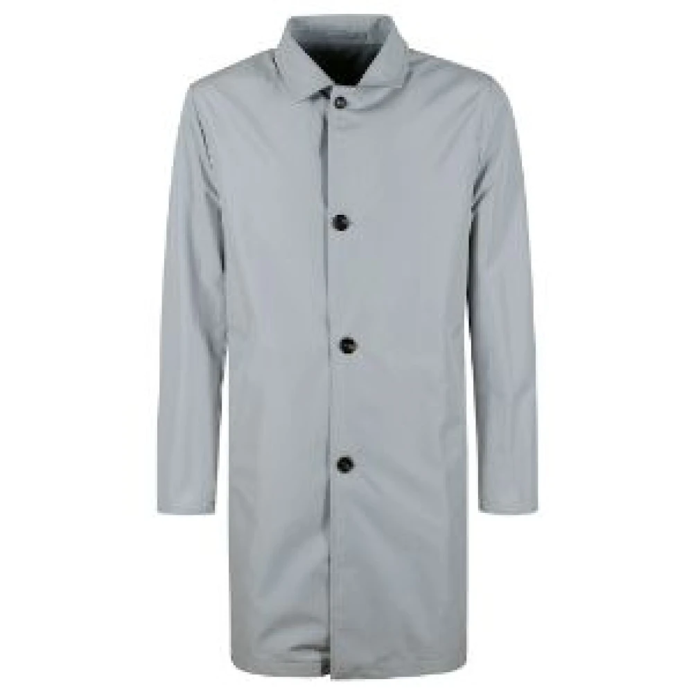 Kired Klassieke Single-Breasted Jassen Gray Heren