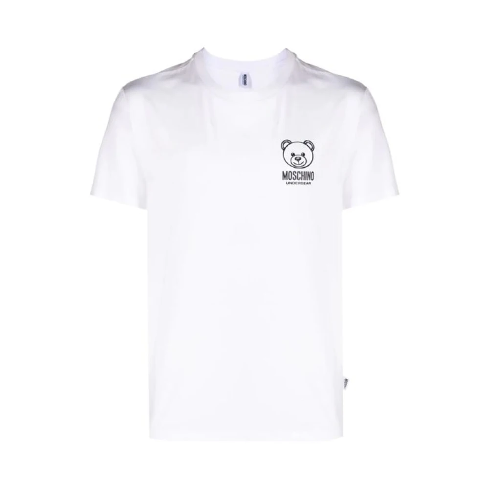 Moschino Witte Teddy Bear T-shirt White Heren