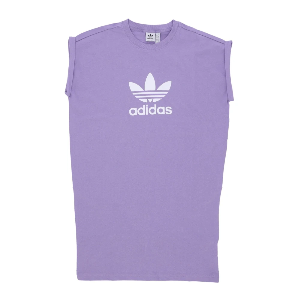 Adidas Magic Lilac Trefoil Tee Jurk Purple Dames