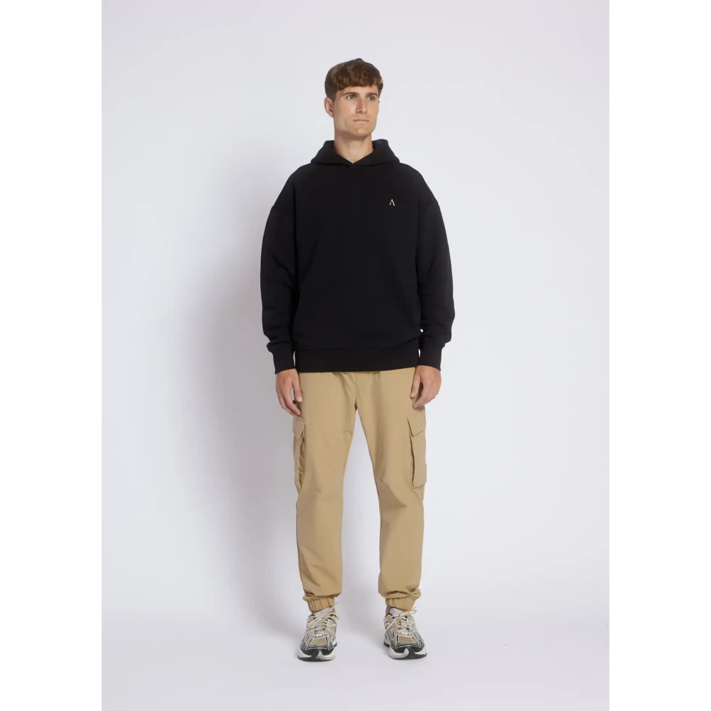 Aeden Bessen Zwart Hoodie Stijlvolle Casual Kleding Black Heren