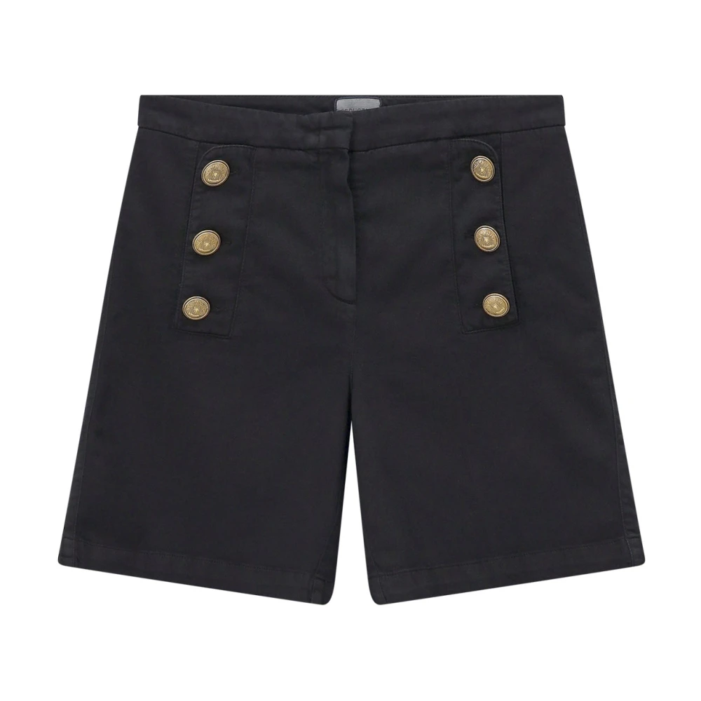 Seductive Vrouw Zwart Korte Broeken Dames, Xs, Linnen, Casual Shorts