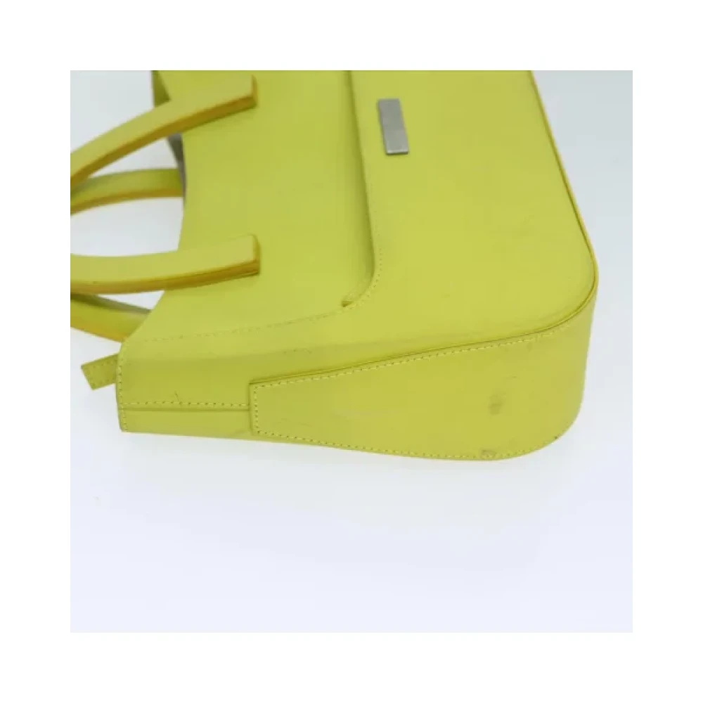 Gucci Vintage Pre-owned Leather handbags Yellow Dames