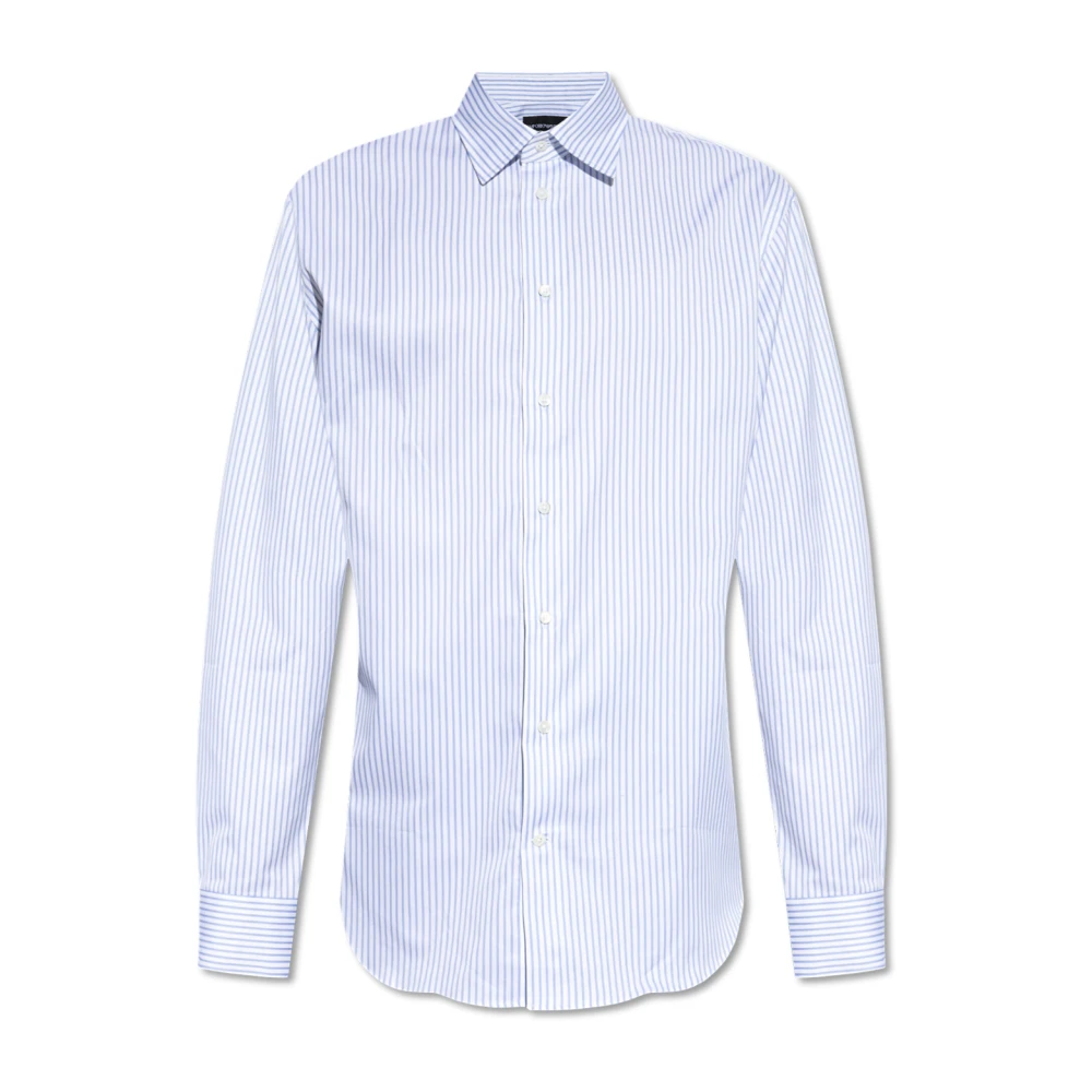 Emporio Armani Skjorta med randigt mönster Blue, Herr