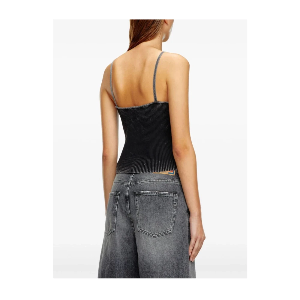 Diesel Stijlvolle Gebreide M-laila Sweater Black Dames
