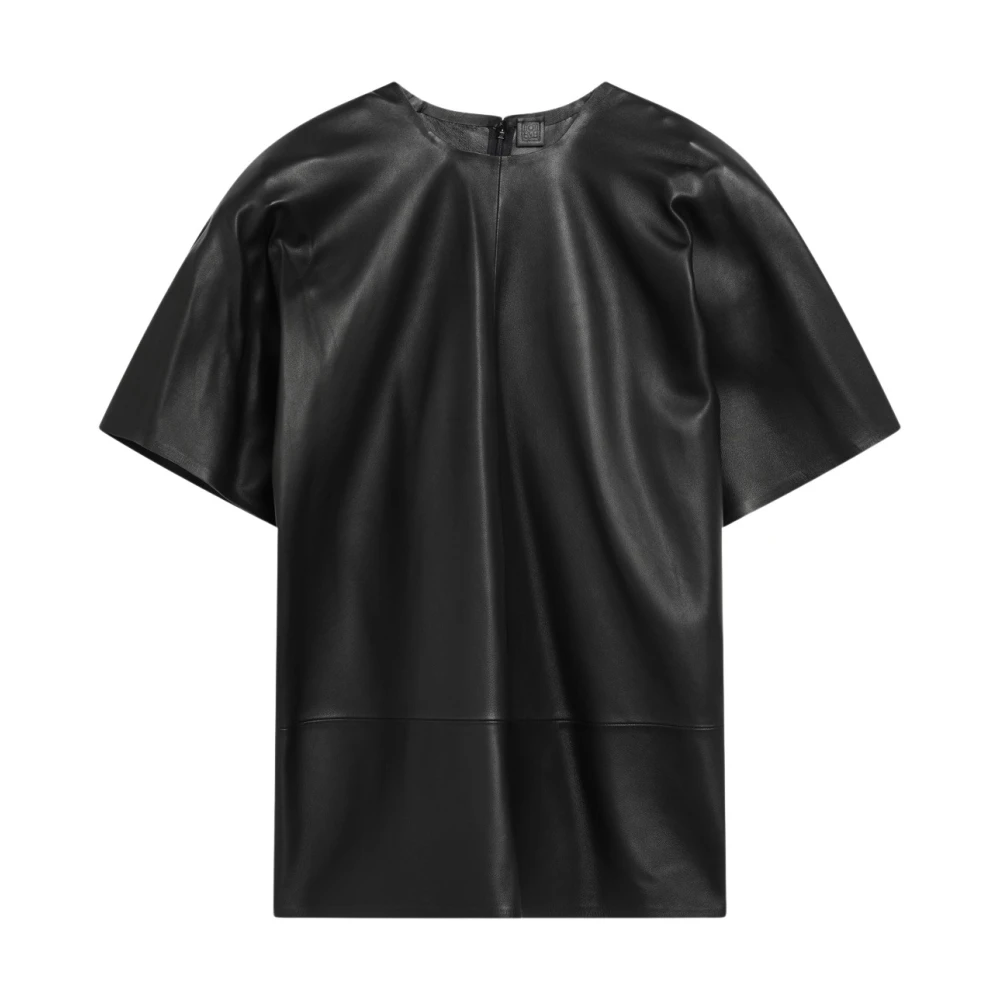 Totême Cocoon Top - Female - Blouses - Black - Xs - Blouses & Shirts