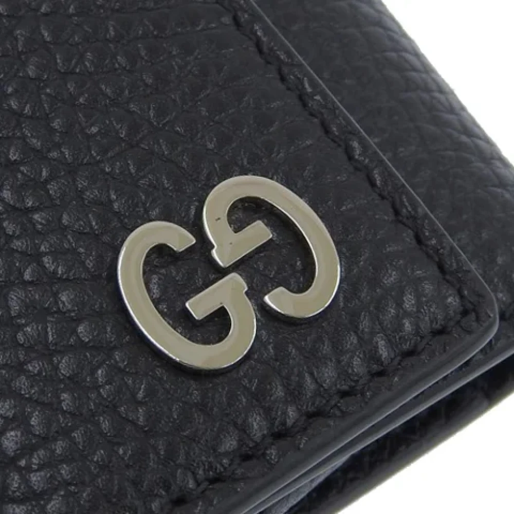 Gucci Vintage Pre-owned Leather home-office Black Dames