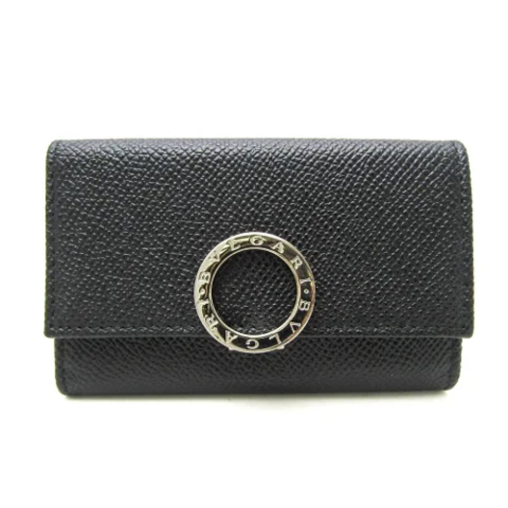 Bvlgari Vintage Pre-owned Leather key-holders Black Dames