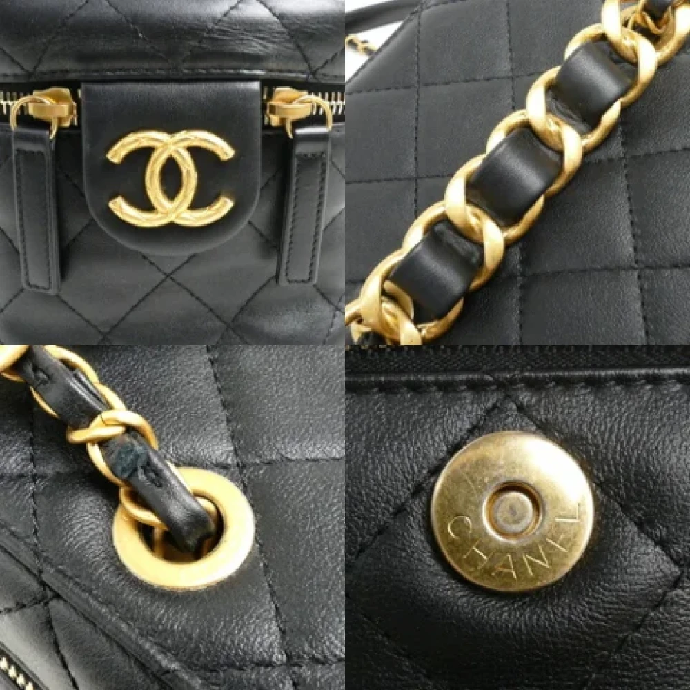 Chanel Vintage Pre-owned Leather chanel-bags Black Dames