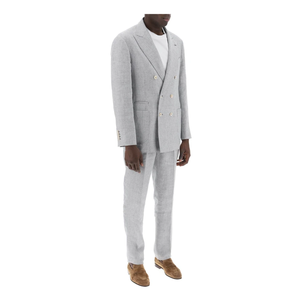 BRUNELLO CUCINELLI Single Breasted Suits Gray Heren
