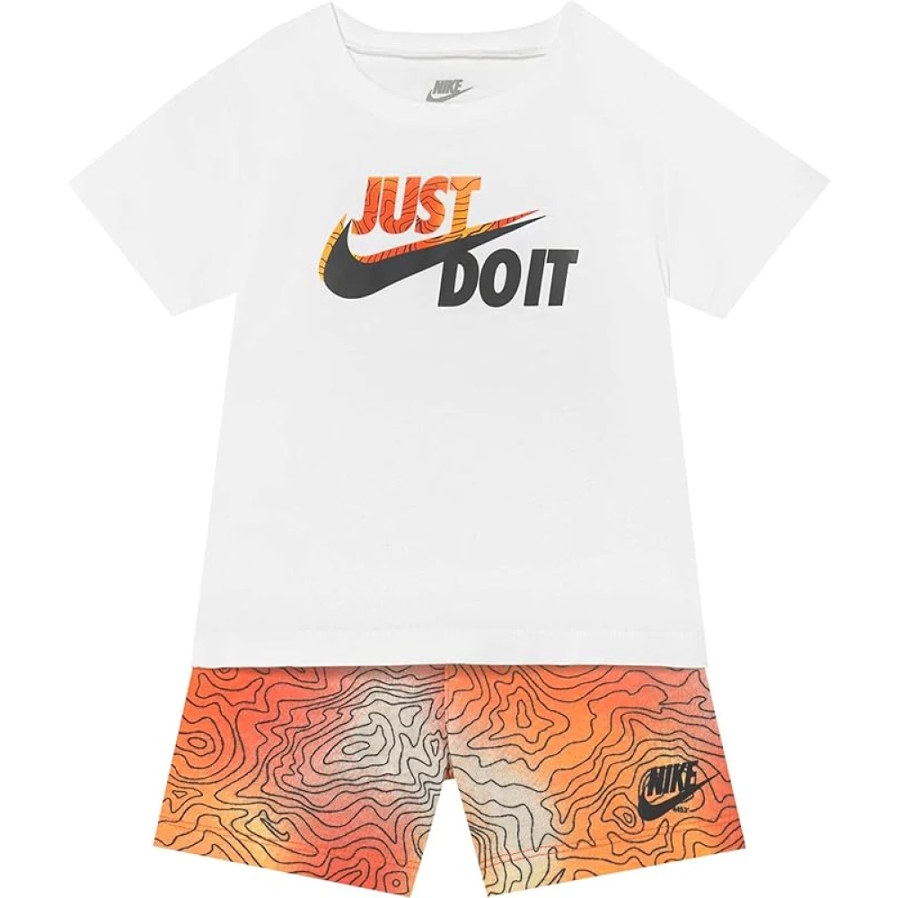 Nike Elevate Tee & Short Set Orange Multicolor, Unisex