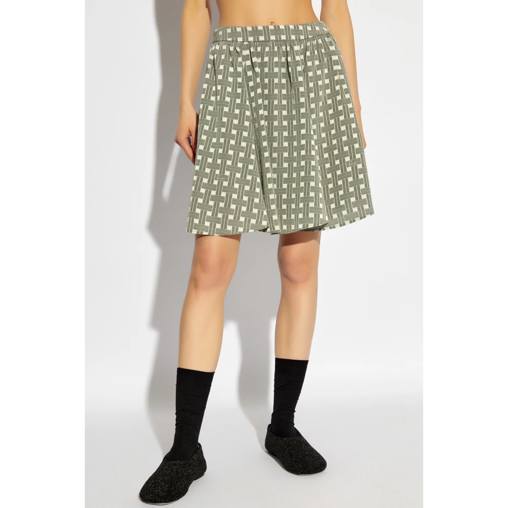 Kenzo Geruite patroon rok Gray Dames