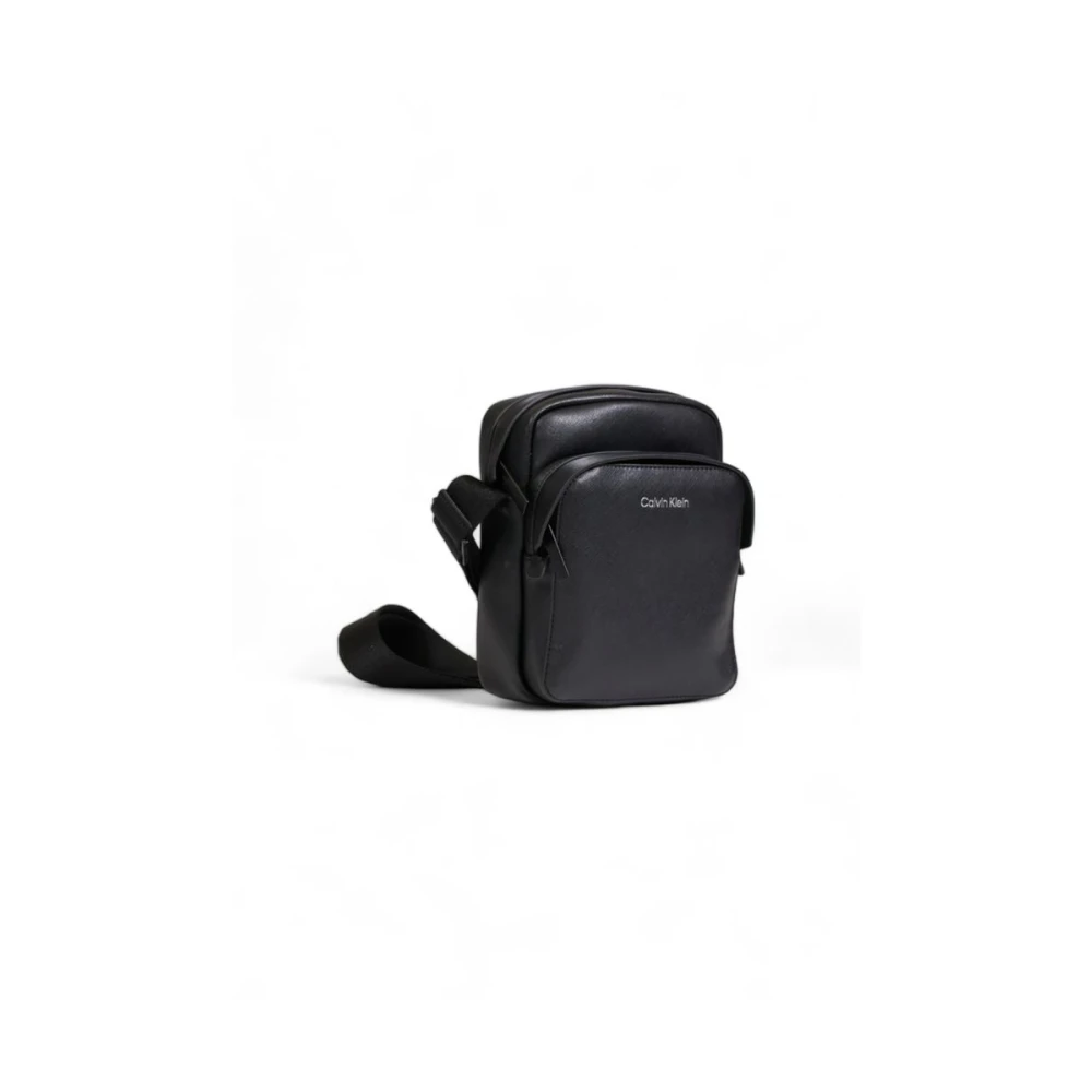 Calvin Klein Zwarte gerecyclede polyester tas Black Heren