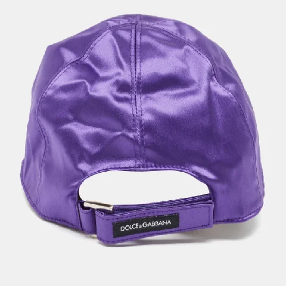 Dolce & Gabbana Pre-owned Satin hats Purple Dames