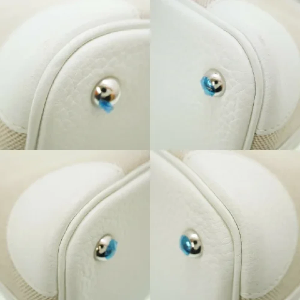 Hermès Vintage Pre-owned Fabric handbags Beige Dames