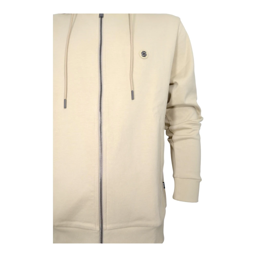 Hugo Boss Hoodie C-Spence Ivoor White Heren