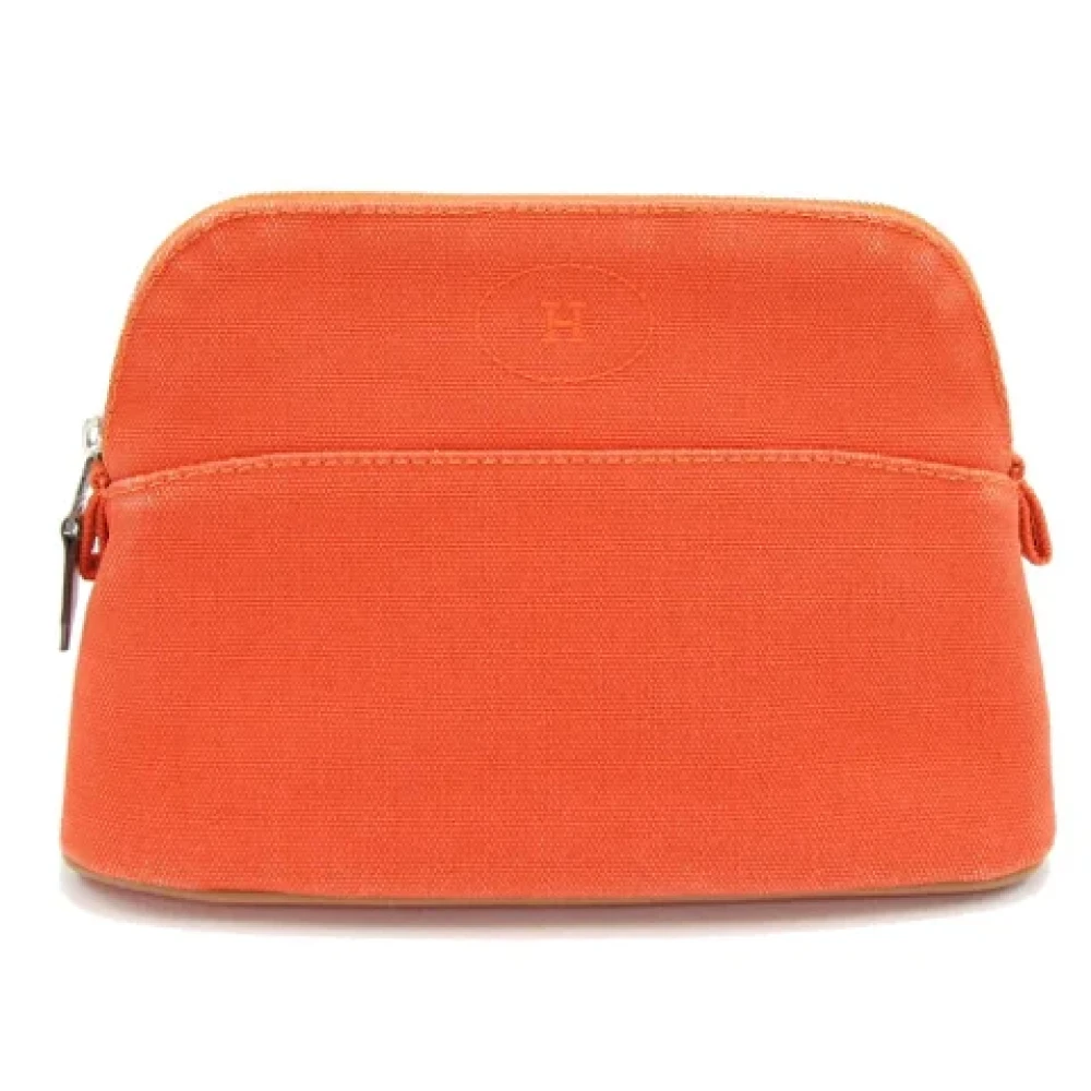 Hermès Vintage Pre-owned Leather clutches Orange Dames
