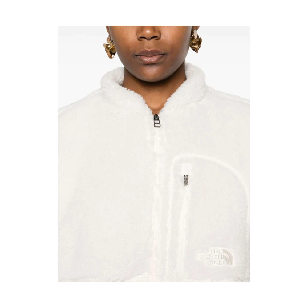 The North Face Witte Fleece Rits Jas White Dames