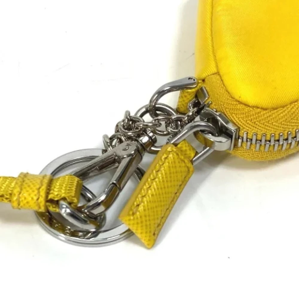 Prada Vintage Pre-owned Nylon prada-bags Yellow Dames