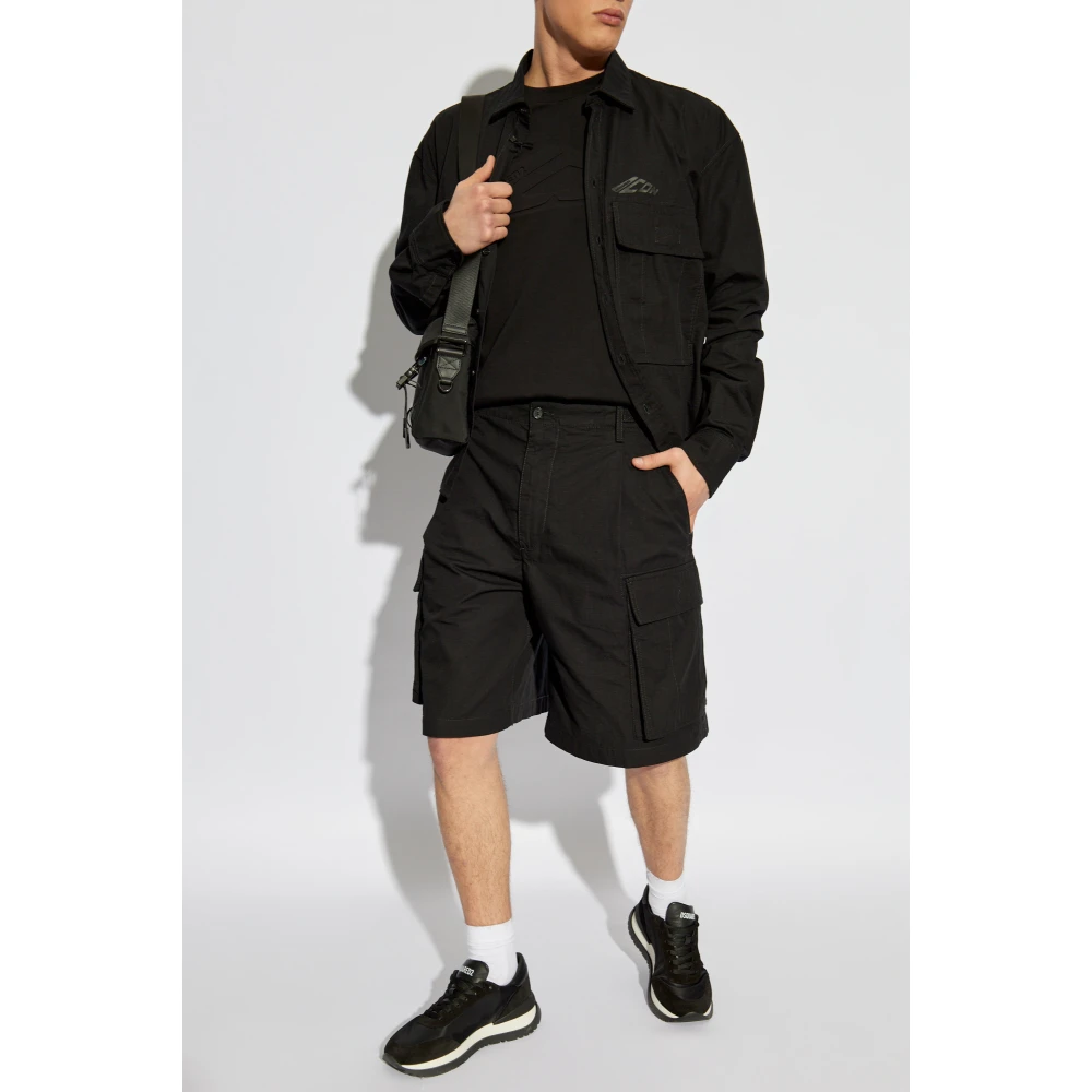 Dsquared2 T-shirt met logo Black Heren