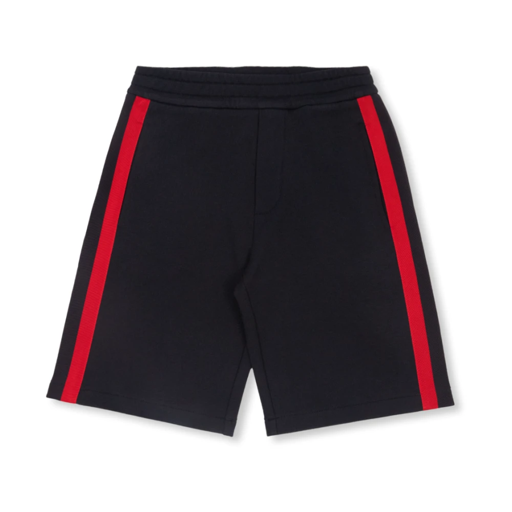 Moncler Unisex Kids Blue Shorts With Side Stripes - Shorts - 10 Y - Kids