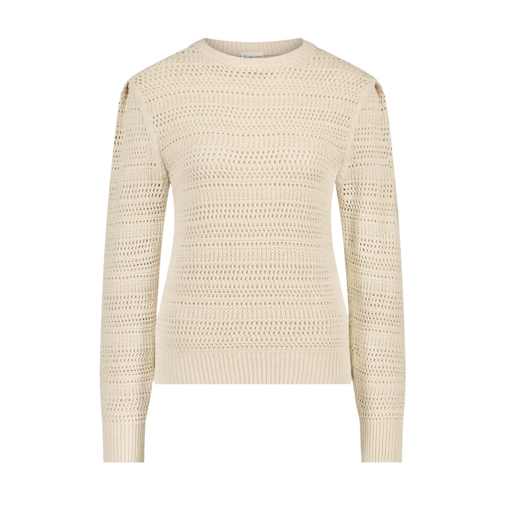 Jane Lushka Round-neck Knitwear Beige Dames