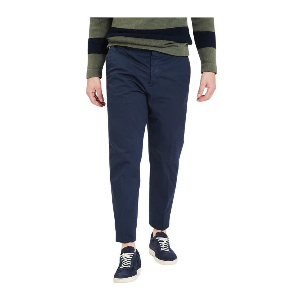 Haikure Gabardine Broek Blue Heren