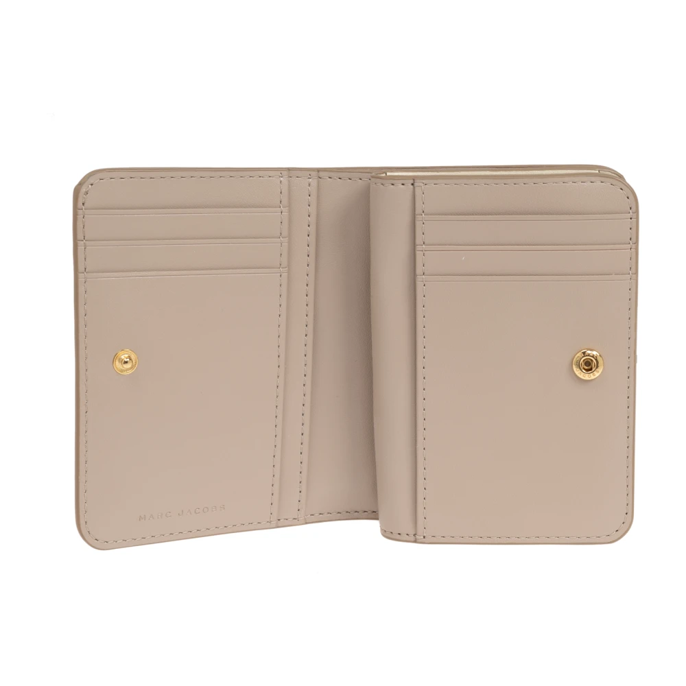 Marc Jacobs Portemonnee 'The J Marc Mini' Beige Dames