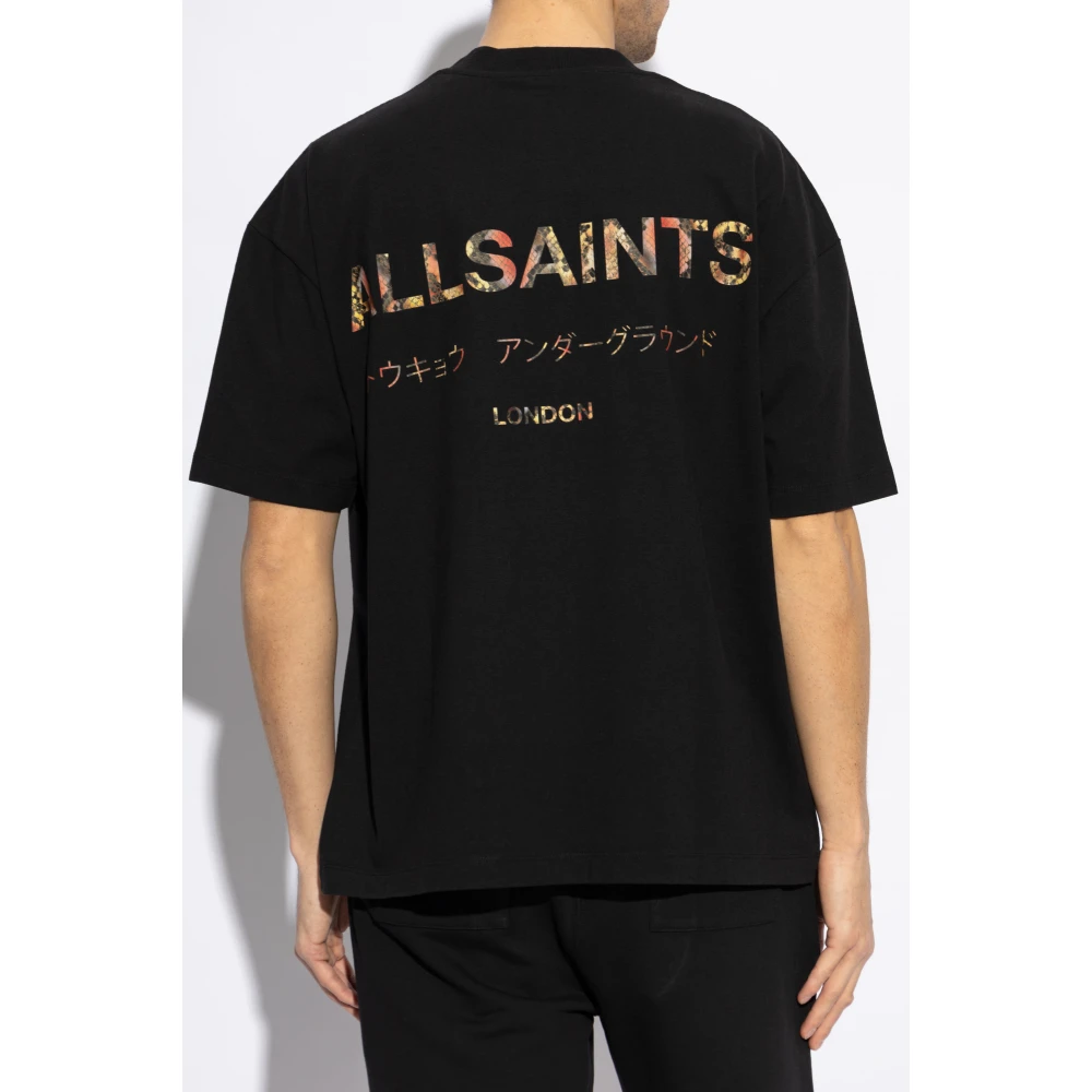 AllSaints Oversize T-shirt 'Underground' Black Heren