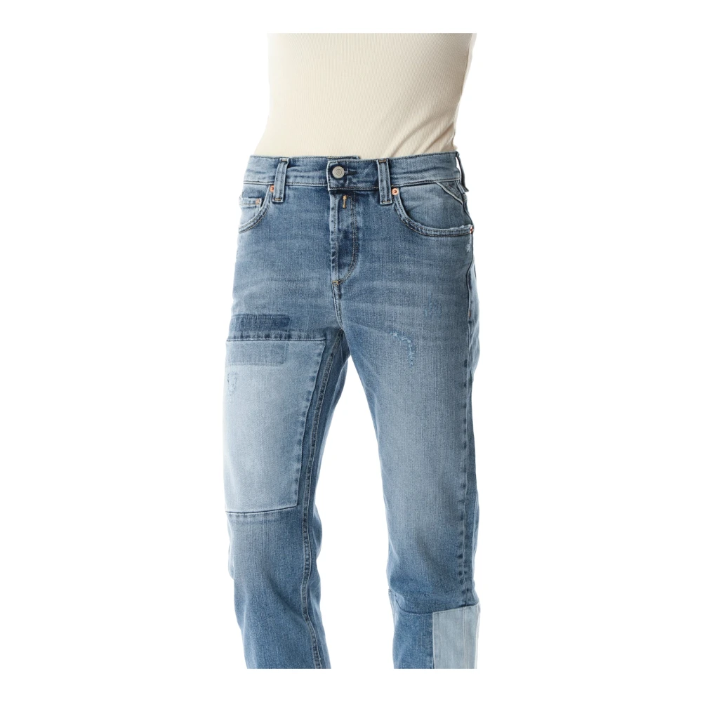 Replay Cropped Jeans Blue Dames