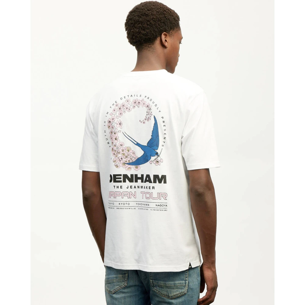Denham The Jeanmaker Swallow Flyer Lange Mouw T-shirt White Heren